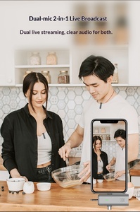 Microphone Lavalier Sans Fil 3-en-1 |   Certifié Q |   Clip-on et portable |   Parfait pour les interviews en direct et en extérieur, compatible avec les appareils photo iPhone et <span class=keywords><strong>Samsung</strong></span> - Product Image 6