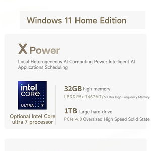 แล็ปท็อปธุรกิจส่วนตัวใหม่เอี่ยม YOGA Air 14 Core Ultra7-155H 32GB 1TB หน้าจอ 14 นิ้ว 2.8K 120Hz OLED แบบไม่มีระบบสัมผัส - Product Image 3