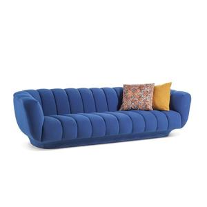 Modern Fabric Sofa Semicircular Upholstered Foam Filling Living Room Sofa For Home Hotel Villa Designer Style - Product Image 4