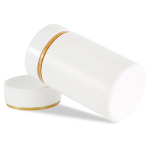 Bouteille en plastique HDPE blanche droite ronde vide avec bouchons colorés 100cc/120cc/135cc/150cc/175cc/200cc - Product Image 6