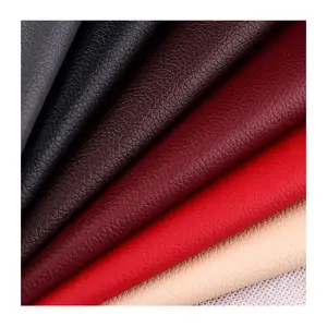 Eco 0,55mm de espesor 3D textura dividida respaldo de red tapicería sintética cuero de PVC para muebles bolsa equipaje silla de coche