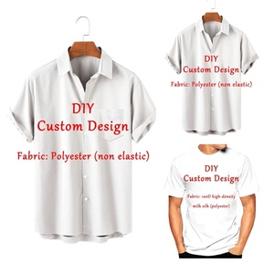 Nuove Camicie Personalizzate da <span class=keywords><strong>Uomo</strong></span> Estive Hawaiane a Maniche Corte, T-shirt Oversize con Design 3D Personalizzato per Donna, <span class=keywords><strong>Outlet</strong></span> di Fabbrica - Product Image 1