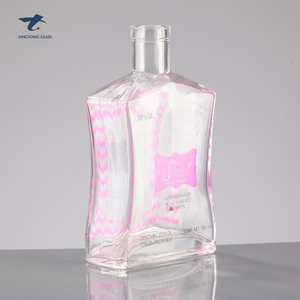 Fábrica de China exquisita etiqueta licor Brandy Whisky botella de vidrio con Guala <span class=keywords><strong>tapas</strong></span> - Product Image 1