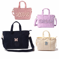 Sac fourre-tout en velours côtelé avec bandoulière réglable M L, poignée en matière souple, fermeture éclair, idéal pour l'hiver et l'automne, unisexe, sac de shopping, sac à main et pochette