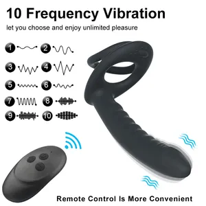 Anal Thrusting Vibrator Prostate Massager Cock Ring Remote Control Anal Sex Toy Butt Plug G Spot Vibrator Adult Toy For Men