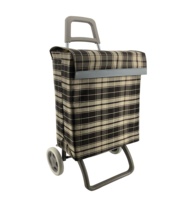 Caddie de courses pliable avec poignée télescopique, chariot de courses pliable pour la maison, chariot de voyage pour personnes âgées