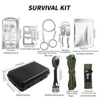 Firstime 9 en 1 voyage personnalisé Mini trousse de premiers soins sac outils de survie SOS tremblement de terre