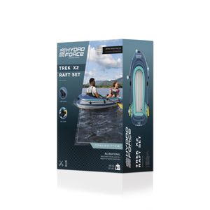 Kayak Inflable de PVC Bestway 61153 Trick <span class=keywords><strong>2</strong></span> 2025 para Remar en Ríos, <span class=keywords><strong>Canoa</strong></span> de <span class=keywords><strong>2</strong></span> <span class=keywords><strong>Plazas</strong></span> con <span class=keywords><strong>2</strong></span> m de Longitud y Casco de PC para Dos Personas - Product Image 6