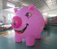 Ballons gonflables géants personnalisés en forme de tirelire pour la publicité extérieure avec certification CE/TUV et kit de réparation