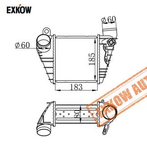 <span class=keywords><strong>Intercooler</strong></span> en Aluminium brasé pour Audi A3 et VW <span class=keywords><strong>Bora</strong></span>, refroidisseur intermédiaire Golf (), Skoda Octavia Seat Leon Toledo - Product Image 2