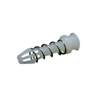 Rivets à ressort pour dissipateur de chaleur HSR-9-4, Nylon 66, fixation par enfuitement, rivets pour dissipateur de chaleur en nylon avec ressort en acier pour montage sur circuit imprimé