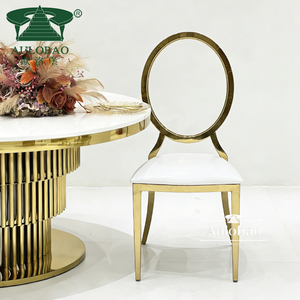 Gold Stainless Steel Frame clear Acrylic <b>Back</b> Fancy Banquet Wedding Chair Wedding - Product Image 2