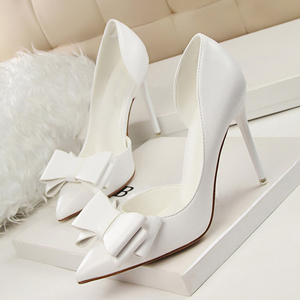 Lightweight Soft Women's Dress Shoes Bow Style Dreamy Elegant High <b>Heel</b> Shoes for Summer <b>Dance</b> Party - Product Image 2