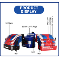 SFQ07 Factory Wholesale Lightweight Mini Accordion Portable Beginner Friendly Colorful Acordion Keyboard Instrument