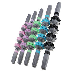 Fitness Corps ABS PP <span class=keywords><strong>SS</strong></span> Rouleau De <span class=keywords><strong>Massage</strong></span> 9 Broches Segmentées Rouleau De <span class=keywords><strong>Massage</strong></span> Musculaire Bâton Masseur Corporel pour Fitness Sport Récupération - Product Image 4