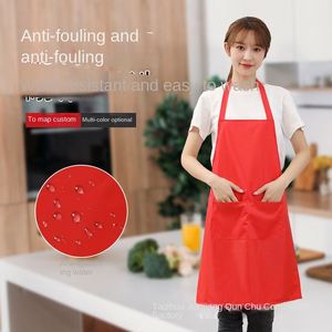 Tablier publicitaire sans manches en polyester, imperméable, anti-taches et anti-salissures, personnalisable, vente en gros, impression directe usine - Product Image 3