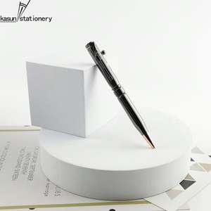 Nouveau design créatif : Stylo pistolet à action à ressort en forme de balle avec clip en métal motif fusil et logo personnalisé, idéal pour cadeau d'affaires - Product Image 3