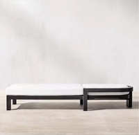 Chaise longue en aluminium moderne, pliable, portable, pour hôtel, extérieur, jardin, patio, toutes saisons