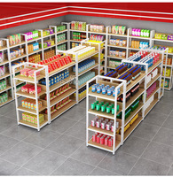 Étagères de supermarché en métal en gros, étagères d'affichage pratiques pour les magasins de détail, les écoles, les pharmacies