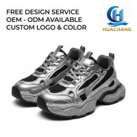 Chaussures de sport décontractées pour femmes grandes tailles HC Plus-Size, avec semelle extérieure en PVC et semelle intermédiaire en caoutchouc - Chaussures de sport décontractées