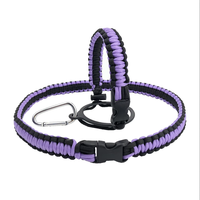 Sangle d'épaule en paracorde pour bouteille, couleurs personnalisées, porte-bouteille d'eau en paracorde fait main avec mousqueton