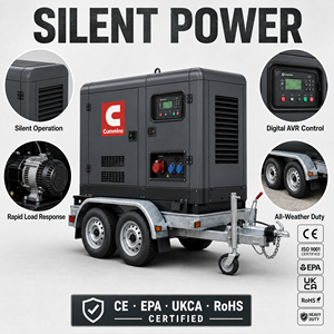 Groupe électrogène diesel Perkins Yuchai SDEC Weichai Cummins 50kW 80kW 100kW 120kW, alimentation directe usine avec ATS 50Hz/60Hz - Product Image 6