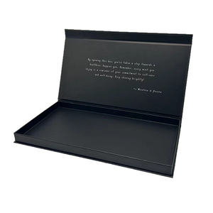Custom Logo Printed <b>Wedding</b> Groomsmen Bridesmaid Cardboard Packaging <b>Gift</b> <b>Boxes</b> Matt Black Rigid Box With 3 Magnetics Closure - Product Image 4