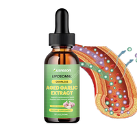 Ausreson OEM Gouttes liquides d'extrait d'ail vieilli, Complément pour le soutien immunitaire et la santé cardiaque