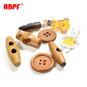 Nhà Máy Bán Buôn Thời Trang DIY Craft Gỗ Nút Handmade Hình Dạng Khác Nhau Nút Gỗ Cho Bé Trẻ Em Quần Áo Phụ Kiện - Product Image 6
