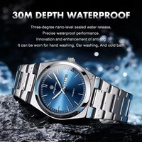 PAAZOMU Luxus Quarz Herren Armbanduhr Sport Männer Uhren Wasserdicht Leuchtend Wochenanzeige Edelstahl Herrenuhr Männliche Armbanduhr 930
