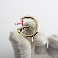 Anillo giratorio metálico al por mayor con muelle para correa de bolso, conector de cadena, accesorios de hardware chapados de primera calidad, antideslustre