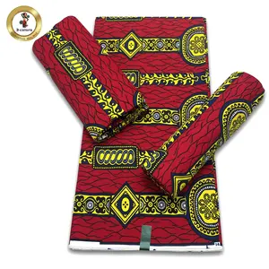 Thiết Kế Nóng 100% Cotton Ankara Vải Phi Sáp Kente Vải Ghana