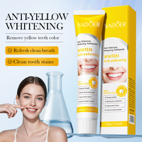 SADOER Dentifrice blanchissant apaisant Soins bucco-dentaires professionnels Kit de blanchiment des dents à domicile Élimination du tartre Renforce les dents