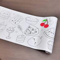 Rouleaux de papier à dessin pour enfants, rouleau de papier à colorier 300x3m