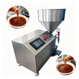 Petite machine de remplissage quantitative sur pied pour confitures, sauces chili et pâtes, spéciale usine alimentaire - Product Image 3