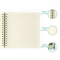 Carnet de notes Kawaii avec reliure spirale en forme de sapin de Noël, journal personnalisé pour l'auto-soin des étudiants