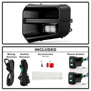 LUMA Auto Exterior Parts <b>LED</b> Fog <b>Light</b> <b>Cover</b> With Fog for 2016-2023 Dual Color Front Bumper Fog <b>Light</b> - Product Image 4