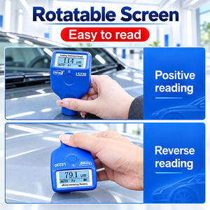 Linshang LS220 Digital Automotive <b>Paint</b> Thickness Gauge with Ruby Probe for Fe and <b>Aluminum</b> Coating Measurement - Product Image 3