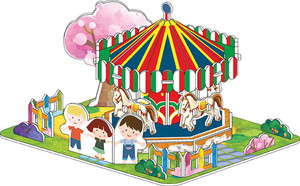 Bán buôn giấy lắp ráp câu đố đồ chơi trẻ em tập thể dục thực hành kỹ năng mô phỏng phòng Búp Bê 3D Câu Đố sáng tạo - Product Image 5