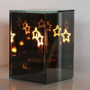 Hot Items Warm White <b>LED</b> <b>Lights</b> 10*10*15CM Glass Cuboid <b>Light</b> for Christmas Home Living Room Decoration - Product Image 5