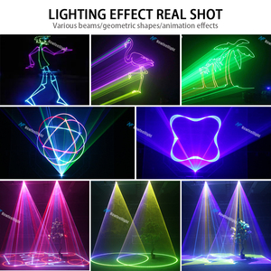 Dj Disco boda APP inalámbrico a todo Color animación carta luz láser con batería para fiesta en casa Festival iluminación - Product Image 3