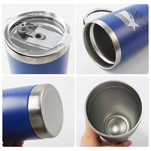 แก้วกาแฟสแตนเลสเก็บความร้อน ขนาด 20 ออนซ์/30 ออนซ์ พร้อมฝาปิดและที่อุ่น แก้วน้ำสุญญากาศแบบพกพา สกรีนโลโก้สีตามสั่ง สำหรับโปรโมชั่นของขวัญพิเศษ - Product Image 5