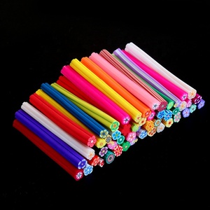 De dibujos animados 3D de arcilla de polímero de fruta torta de corazón <span class=keywords><strong>Bar</strong></span> decoración del arte del clavo de sandía fresa limón suave de arcilla de polímero - Product Image 4