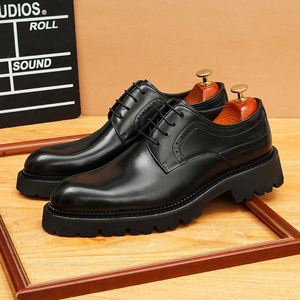 รองเท้าโลฟเฟอร์ลำลองหนังแท้ทำมือสำหรับผู้ชาย ดีไซน์ทันสมัย เสริมส้นเพื่อความสบายในการสวมใส่ - Product Image 5
