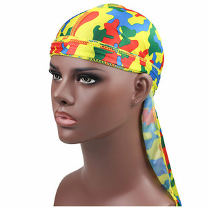 Durag da Uomo alla Moda, <span class=keywords><strong>Turbante</strong></span> <span class=keywords><strong>Bandana</strong></span> con Cuciture Esterne, Stampa Mimetica, Copricapo Durag Camo - Product Image 5