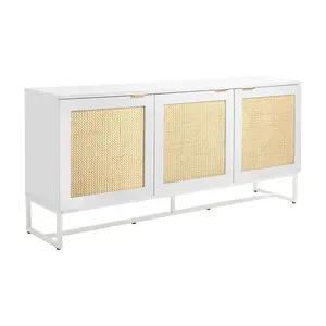 OEM tùy chỉnh thiết kế hiện đại Gỗ sideboard Trắng bảng bên cho nhà bếp lưu trữ tủ kệ với cửa