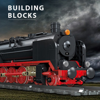 Jie Star JJ59004 Ensemble Personnalisé Train Série Bloc de Construction Modèle Enfants Éducatifs En Plastique Bloc de Construction Jouet