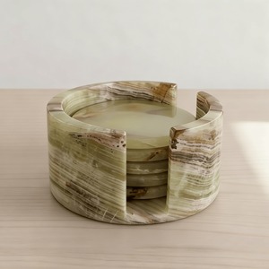 Indian Supplier Marble Placemat and Coaster Set for Dining <b>Table</b> Coffee <b>Table</b> Living Room Decor Available At Affordable Price - Product Image 1