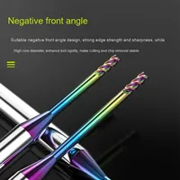 Deep Groove End Mill 56 Derajat Baja Tungsten Lapisan Aluminium Pelangi Karbida Undercut