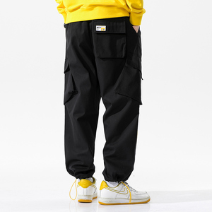 Larga Bolsillo grande pantalones <span class=keywords><strong>de</strong></span> algodón <span class=keywords><strong>de</strong></span> los hombres pantalones casuales pantalones <span class=keywords><strong>de</strong></span> carga - Product Image 2